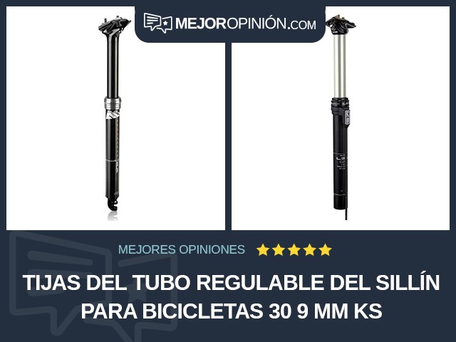 Tijas del tubo regulable del sillín para bicicletas 30 9 mm KS