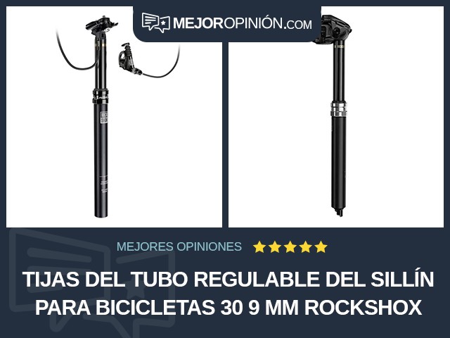 Tijas del tubo regulable del sillín para bicicletas 30 9 mm RockShox