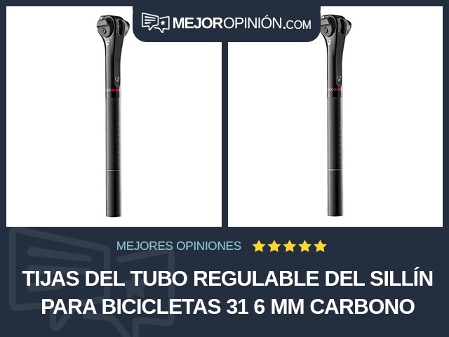 Tijas del tubo regulable del sillín para bicicletas 31 6 mm Carbono