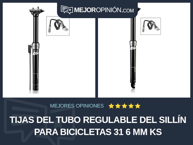 Tijas del tubo regulable del sillín para bicicletas 31 6 mm KS