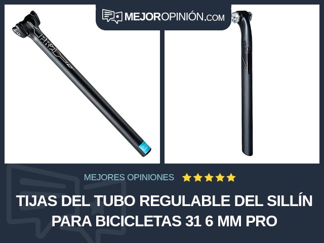 Tijas del tubo regulable del sillín para bicicletas 31 6 mm PRO