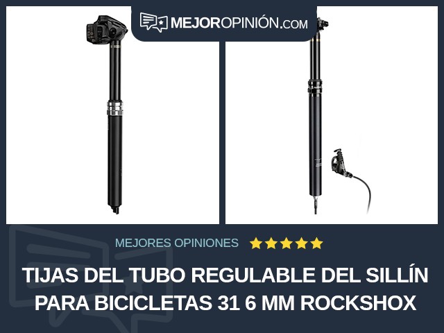 Tijas del tubo regulable del sillín para bicicletas 31 6 mm RockShox