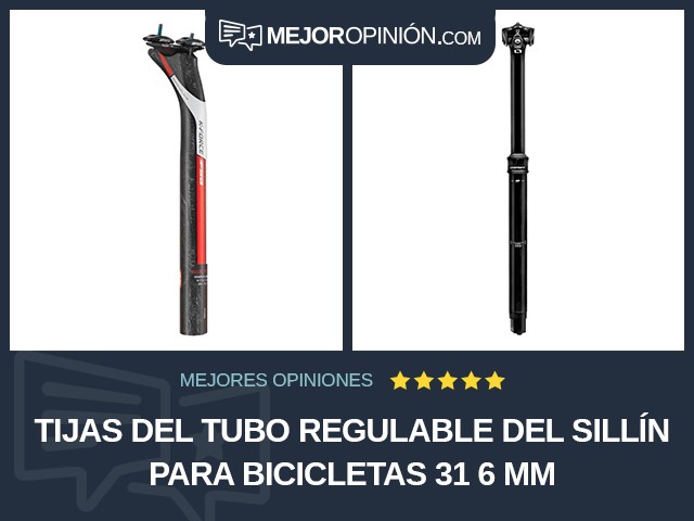 Tijas del tubo regulable del sillín para bicicletas 31 6 mm