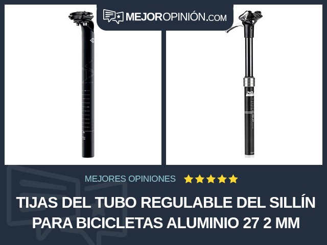 Tijas del tubo regulable del sillín para bicicletas Aluminio 27 2 mm