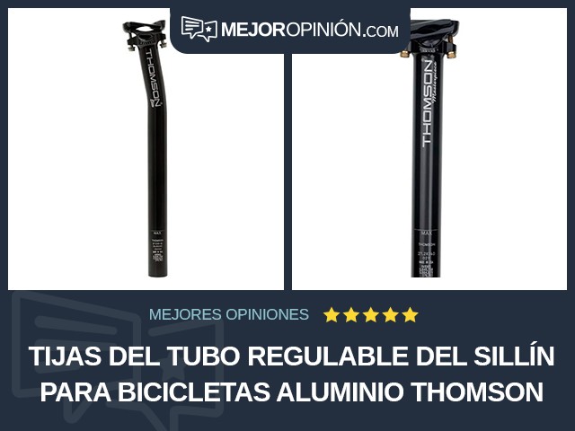 Tijas del tubo regulable del sillín para bicicletas Aluminio Thomson