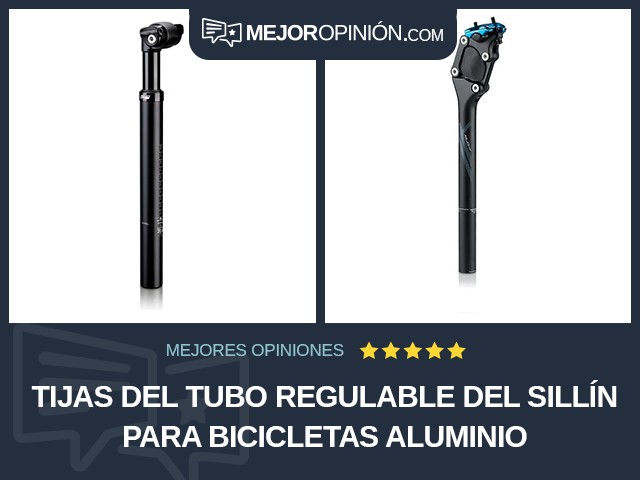 Tijas del tubo regulable del sillín para bicicletas Aluminio