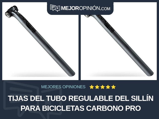 Tijas del tubo regulable del sillín para bicicletas Carbono PRO