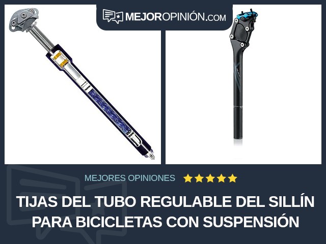 Tijas del tubo regulable del sillín para bicicletas Con suspensión