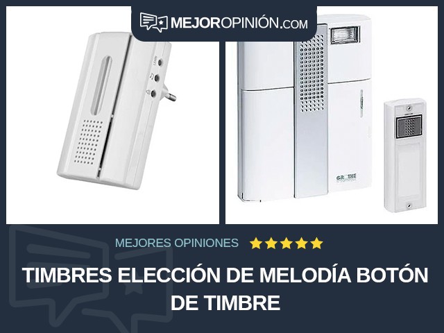 Timbres Elección de melodía Botón de timbre