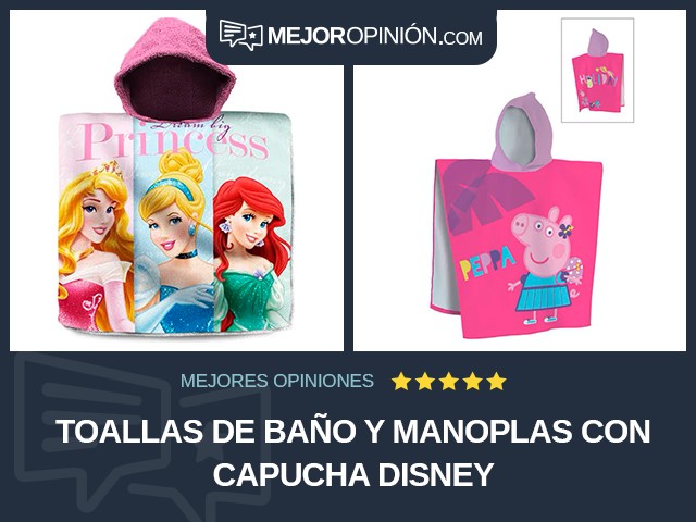 Toallas de baño y manoplas Con capucha Disney