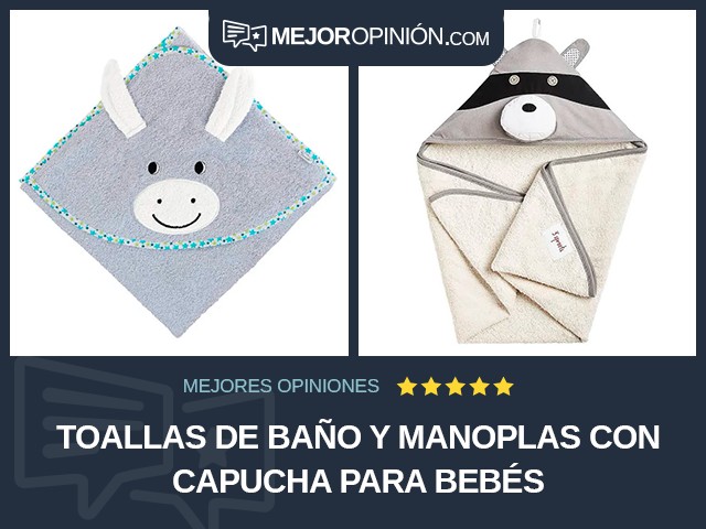 Toallas de baño y manoplas Con capucha Para bebés