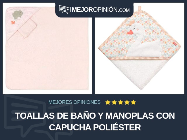 Toallas de baño y manoplas Con capucha Poliéster