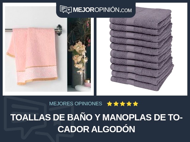 Toallas de baño y manoplas De tocador Algodón