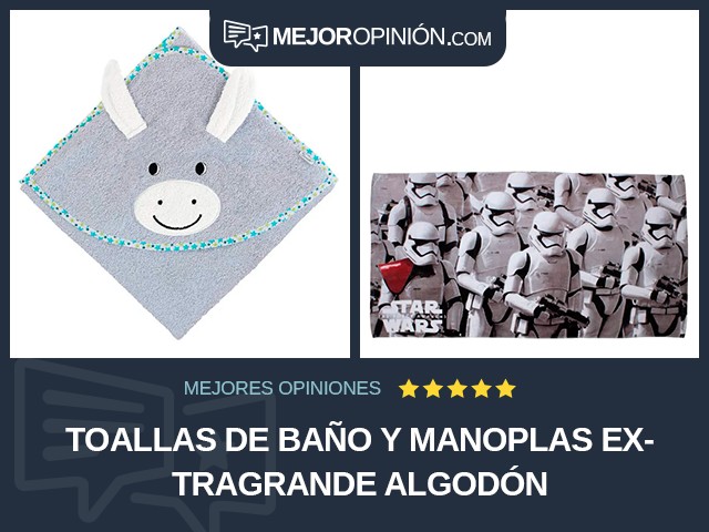 Toallas de baño y manoplas Extragrande Algodón