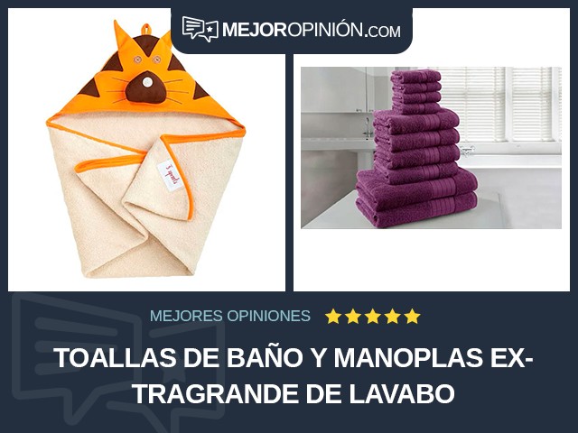 Toallas de baño y manoplas Extragrande De lavabo