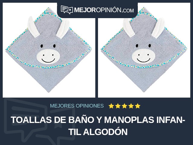 Toallas de baño y manoplas Infantil Algodón