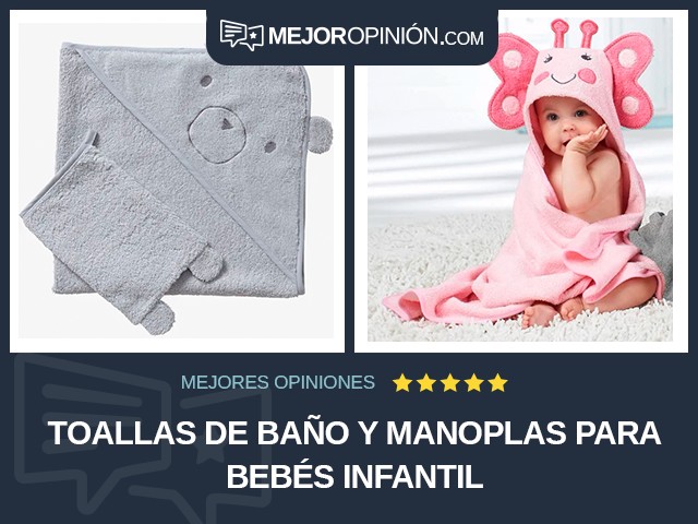 Toallas de baño y manoplas Para bebés Infantil