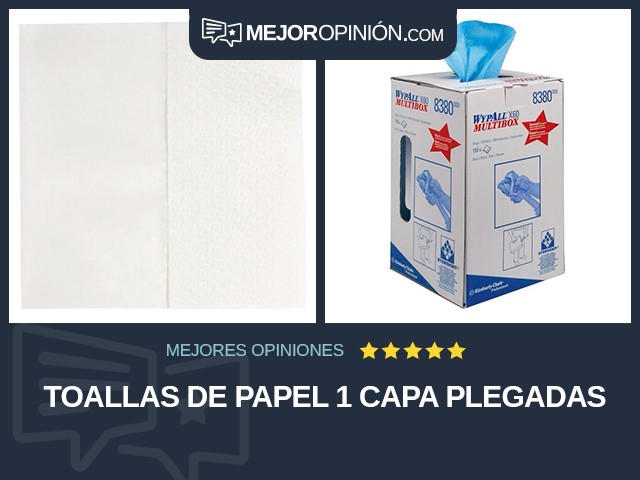 Toallas de papel 1 capa Plegadas