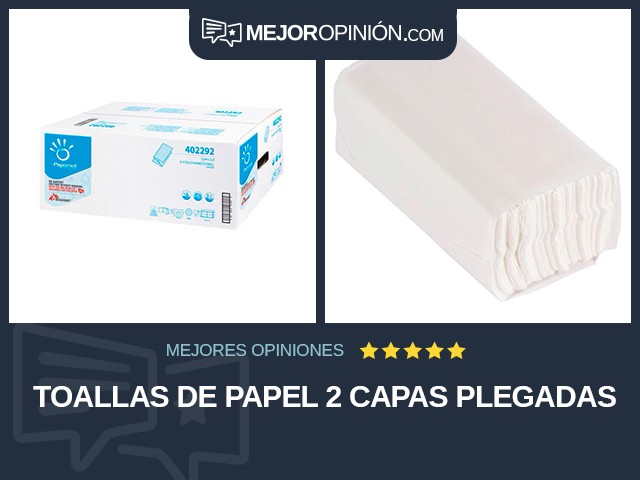 Toallas de papel 2 capas Plegadas