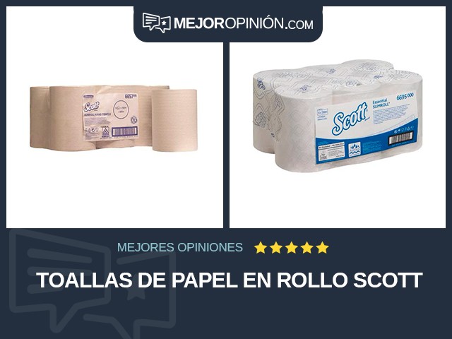 Toallas de papel En rollo Scott