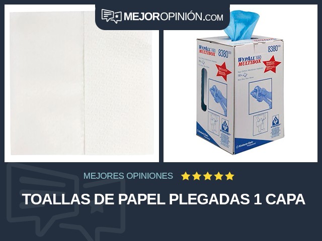 Toallas de papel Plegadas 1 capa