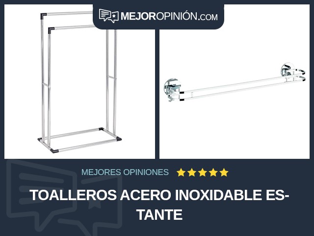 Toalleros Acero inoxidable Estante