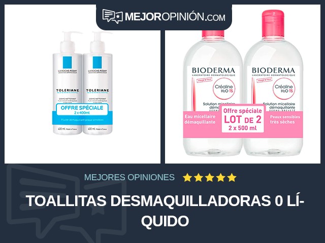 Toallitas desmaquilladoras 0 Líquido