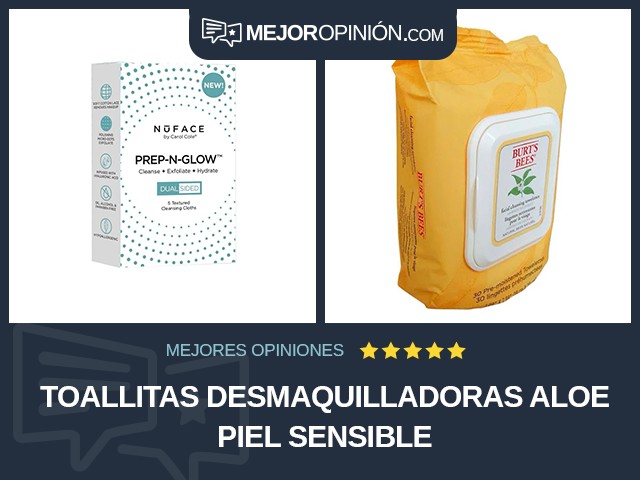 Toallitas desmaquilladoras Aloe Piel sensible