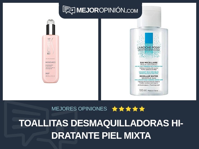 Toallitas desmaquilladoras Hidratante Piel mixta