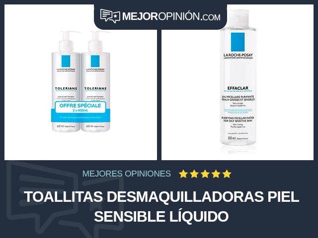 Toallitas desmaquilladoras Piel sensible Líquido