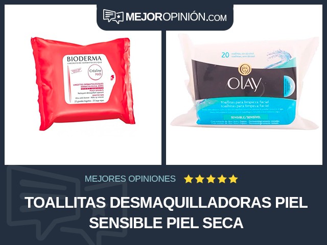 Toallitas desmaquilladoras Piel sensible Piel seca