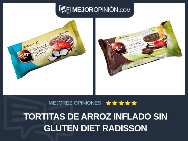 Tortitas de arroz inflado Sin gluten DIET RADISSON