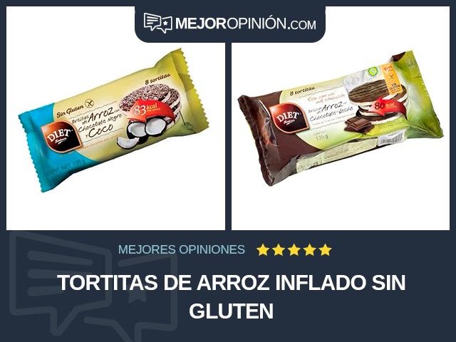 Tortitas de arroz inflado Sin gluten