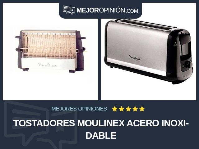 Tostadores Moulinex Acero inoxidable