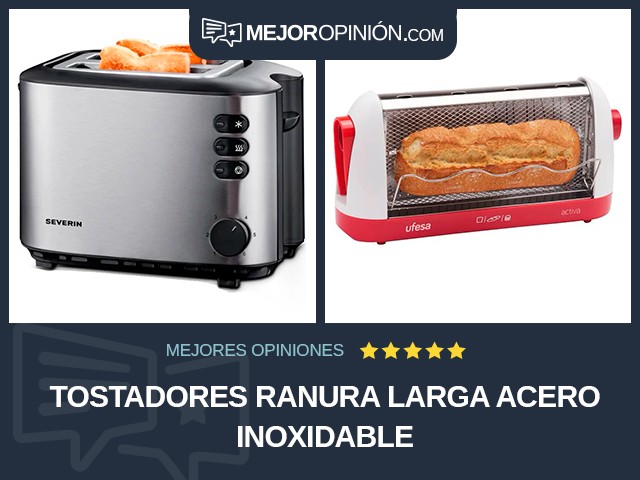 Tostadores Ranura larga Acero inoxidable