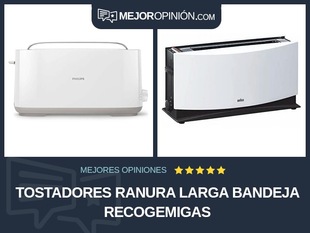 Tostadores Ranura larga Bandeja recogemigas