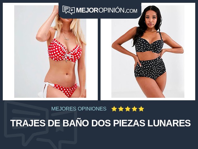 Trajes de baño Dos piezas Lunares