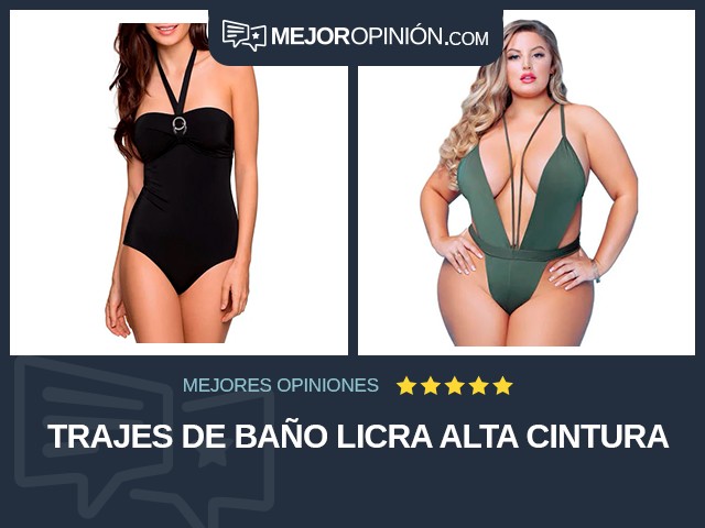 Trajes de baño Licra Alta cintura