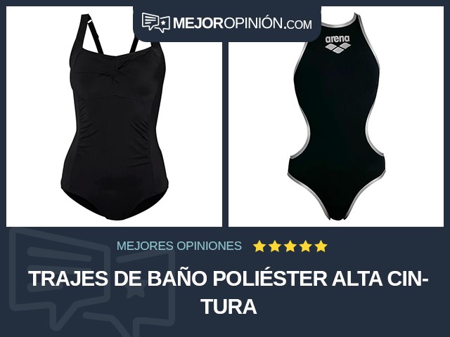 Trajes de baño Poliéster Alta cintura