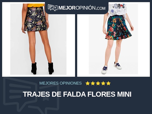 Trajes de falda Flores Mini