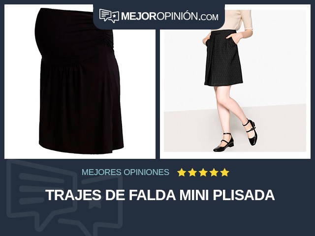 Trajes de falda Mini Plisada