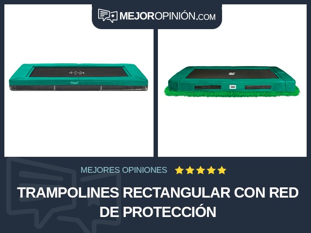 Trampolines Rectangular Con red de protección