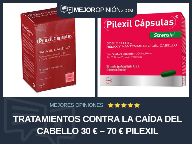 Tratamientos contra la caída del cabello 30 € – 70 € Pilexil