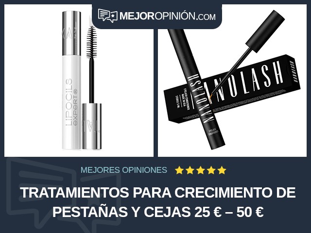 Tratamientos para crecimiento de pestañas y cejas 25 € – 50 €