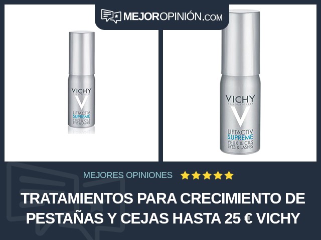 Tratamientos para crecimiento de pestañas y cejas Hasta 25 € Vichy