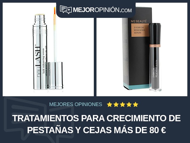 Tratamientos para crecimiento de pestañas y cejas Más de 80 €