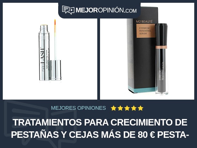 Tratamientos para crecimiento de pestañas y cejas Más de 80 € Pestañas