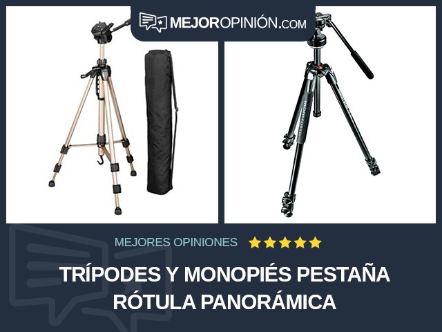 Trípodes y monopiés Pestaña Rótula panorámica