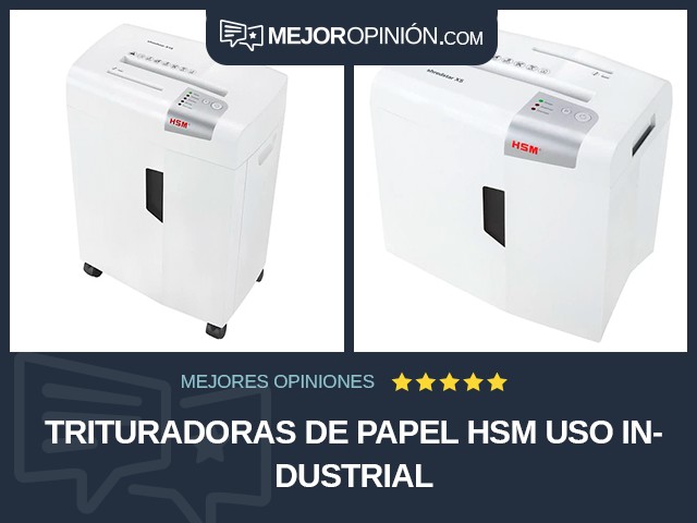 Trituradoras de papel HSM Uso industrial