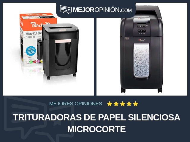 Trituradoras de papel Silenciosa Microcorte